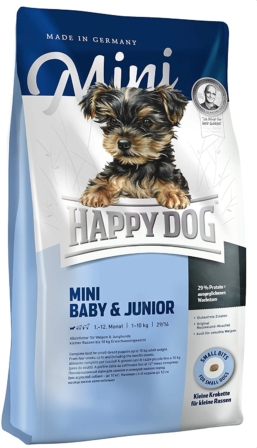 croquettes hypoallergéniques pour chien - Happy Dog Supreme Mini Baby Junior 