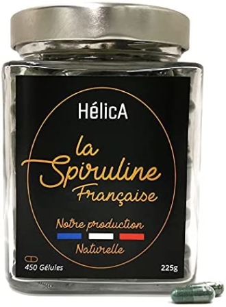 Hélica Spiruline naturelle - 450 gélules