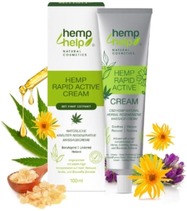  - Hemp Help - Crème active à soulagement rapide pour les articulations et les muscles