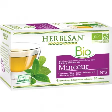 thé pour maigrir - HERBESAN - Infusion minceur bio n° 6