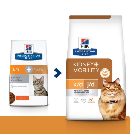 nourriture solide pour chat - Hill's Prescription Diet Mobility Kidney+Joint Care
