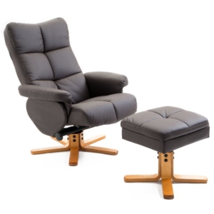  - Homcom fauteuil Relax inclinable marron