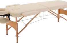 HOMCOM- Table de massage pliante 2 zones