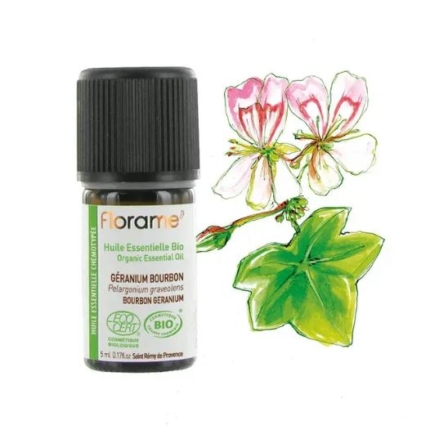 huile essentielle pour la peau - Florame Géranium Bourbon