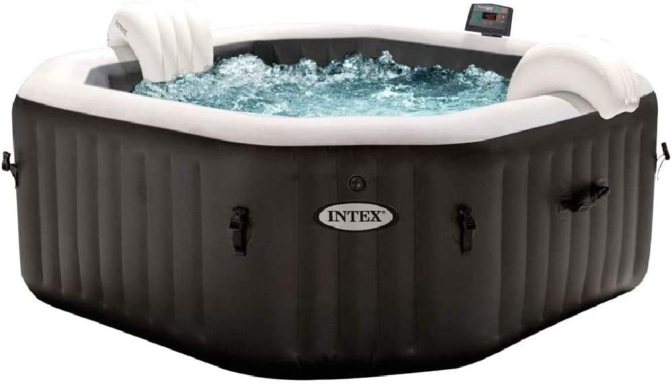 spa gonflable hydrojet - Intex PureSpa Carbone