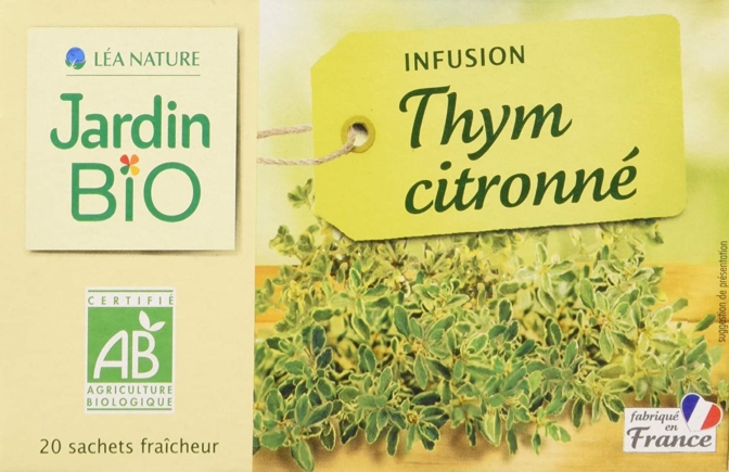 thé pour la toux - Jardin Bio – Infusion Thym citronné