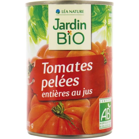 sauce tomate - Tomates pelées Jardin Bio étic