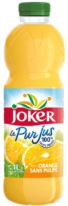  - Joker - Jus d'orange pur sans pulpe 1L