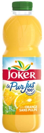 Joker - Jus d'orange pur sans pulpe 1L