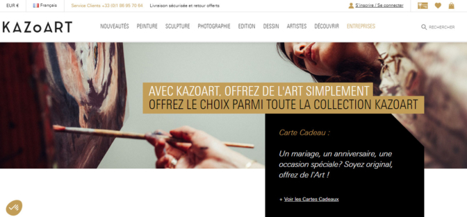 site de vente d'art en ligne - KazoArt