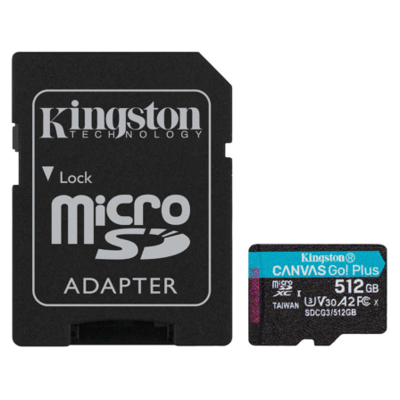 carte micro SD 512 Go - Kingston Canvas Go 512 Go