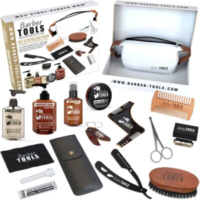 kit d'entretien pour barbe - Kit Barber Tools