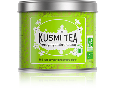 thé pour la toux - Kusmi Tea – Vert gingembre-citron