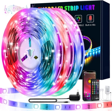 Bande LED RGB Rainbow Couleur IC Intégré avec RF Télécommande 24V Piscine Sync avec Musique Fête IP65 Étanche Novostella 16M Ruban à LED Extérieur Arc-en-ciel APP Contrôle Tube LED Pour Jardin 