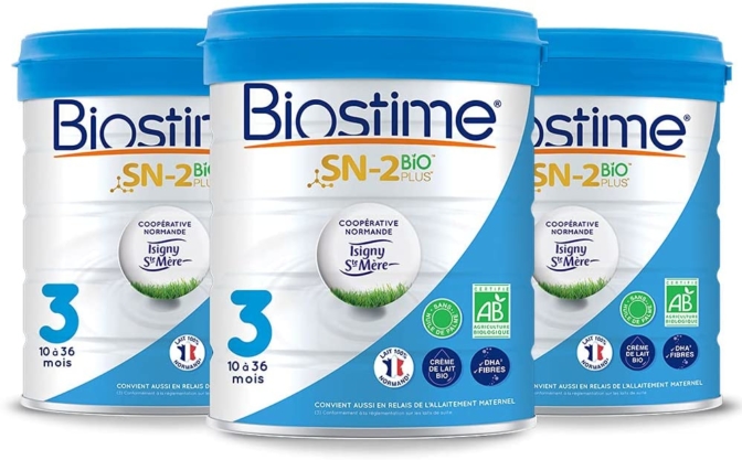 lait en poudre pour bébé - Lait de croissance Biostime SN-2 Bio Plus