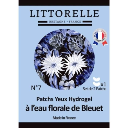 patch pour les yeux - Littorelle – Patchs hydrogel à l’eau florale de Bleuet