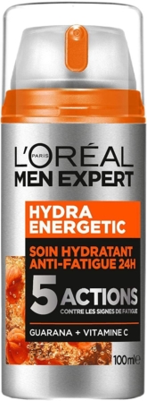 anti-cerne pour homme - L’Oréal Men Expert – Hydra Energetic – Soin Hydratant 24H Anti-Fatigue-5 actions