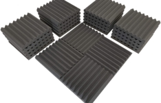 isolant phonique - Lot de 24 carreaux de mousse acoustique Advanced Acoustics