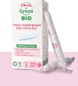  - Love & Green Bio Tampons Hypoallergéniques