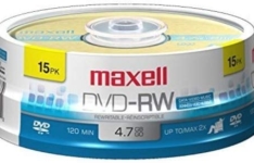 Maxell 635117 DVD-RW – Pack de 15