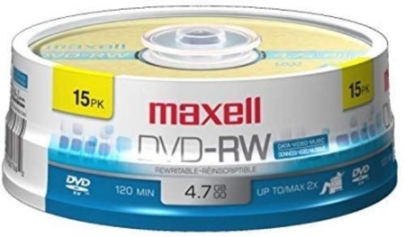  - Maxell 635117 DVD-RW – Pack de 15