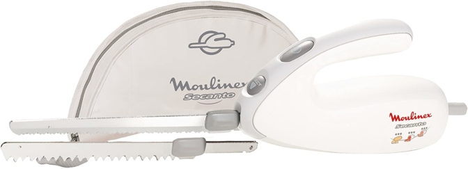 couteau électrique - Moulinex DJAC41 Secanto 100W Blanc