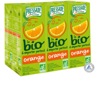 jus de fruit - Nectar d’orange BIO Pressade