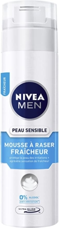 mousse à raser - NIVEA MEN – Mousse à raser Fraicheur (peaux sensibles)