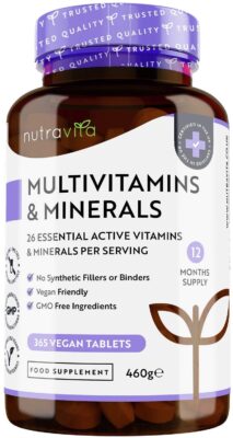 Multivitamines et Minéraux  Nutravita - 365 comprimés