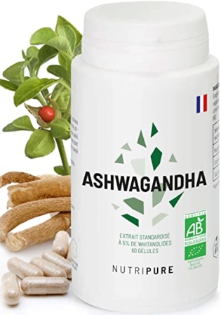 complément d'ashwagandha - Nutripure – Ashwagandha bio KMS66