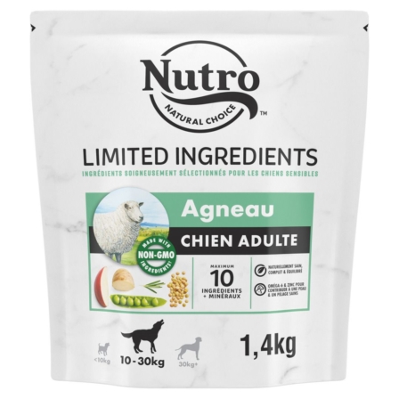 nourriture hypoallergénique pour chien - Nutro Limited Ingredient Chien Agneau