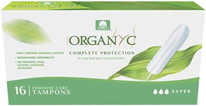 tampons bio - Organyc Tampons 100% Super Coton Bio