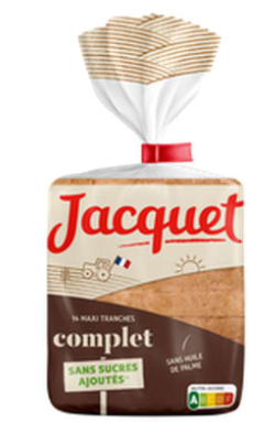 pain de mie - Pain de mie complet maxi tranches Jacquet