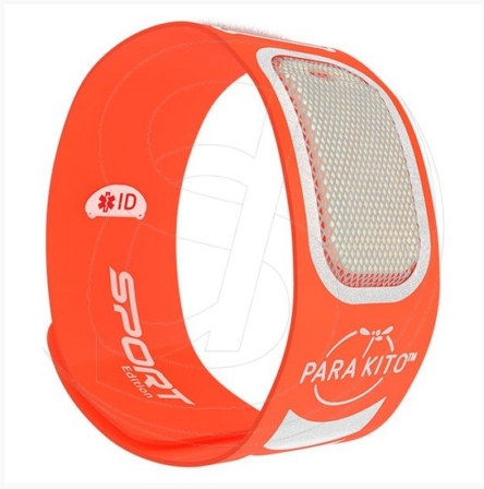 Parakito Sport - Bracelet anti-moustique orange + 2 pastilles