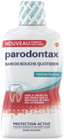 bain de bouche - Parodontax Protection Active Menthe Fraîche – 500 mL