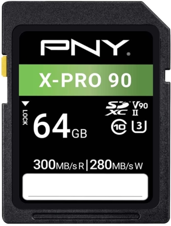 carte SD 64 Go - PNY X-Pro 90 Classe 10 U3 V90 UHS-II