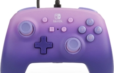 manette Switch - PowerA NSW EnWired Controller Lilac Fantasy
