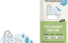 gel douche pour le corps - Pranarôm Gel lavant neutre bio Aromaself