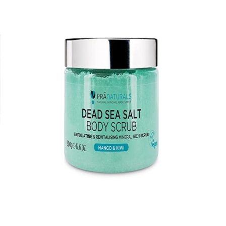 gommage pour homme - PraNaturals gommage au sel de la mer Morte