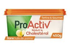 margarine anti-cholestérol - ProActiv - Margarine sans huile de palme pour tartine et cuisson