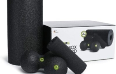 rouleau de massage - BLACKROLL® BLACKBOX | Kit de massage avec rouleau, balle et duoball de massage