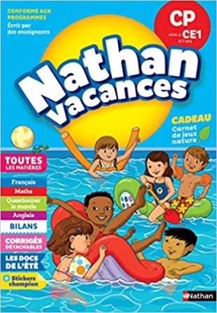 cahier de vacances - Nathan vacances – Du CP vers le CE1