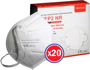 masque de protection N95 - CRAZYCHIC - Masque FFP2 NR - Norme CE EN149