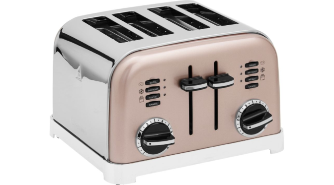 grille-pain 4 tranches - Cuisinart CPT180PIE Rose