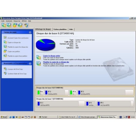 logiciel de clonage de disque dur - Drive Copy Professional 8.0 – 1 poste