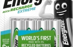 Energizer Piles Rechargeables AA, Accu Recharge Extreme