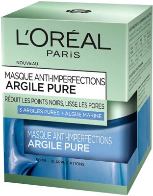masque anti-points noirs - L'Oréal Paris Masque Anti-Imperfections Argile Pure