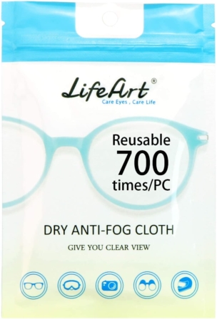 lingettes nettoyantes pour lunettes - Lot de 1 lingettes Anti-buée de Life Art