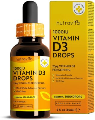 vitamines en gouttes - Nutravita Vitamin D3 Drops