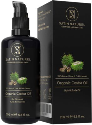 huile de ricin pour barbe - Satin Naturel Organic Castor Oil